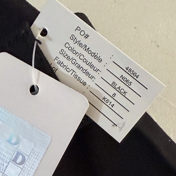 Dalia Collection Black Front Zip Pencil Skirt Size 8 Pockets Stretch Mod NWT - Picture 11 of 13